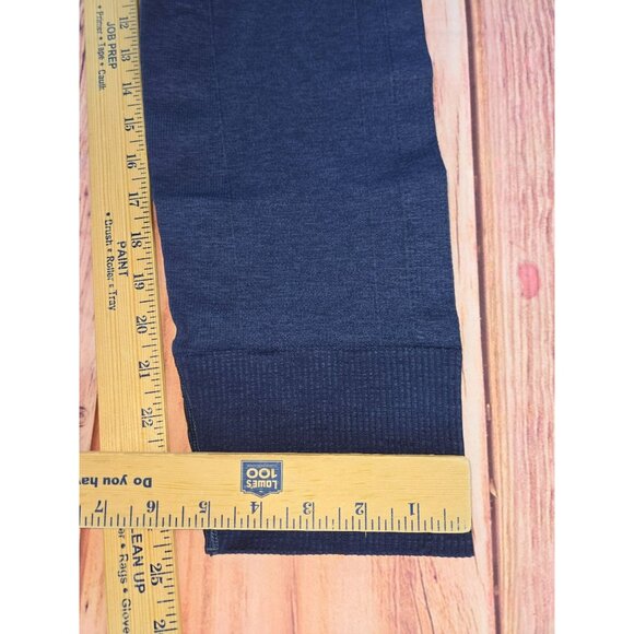 Lululemon‎ Athletica Navy Blue Cropped High-Waisted Leggings 10 Nylon Blend - Picture 6 of 6